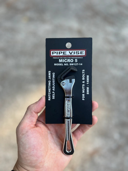 Pipe Vise SW127-14 Micro 5 Steel Self-Adjusting Wrench - Edmondson Supply