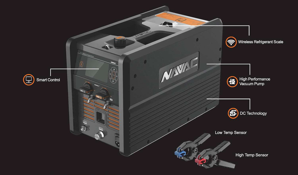 NAVAC NRC62D Smart Refrigerant Charging Machine, Master Series - Edmondson Supply