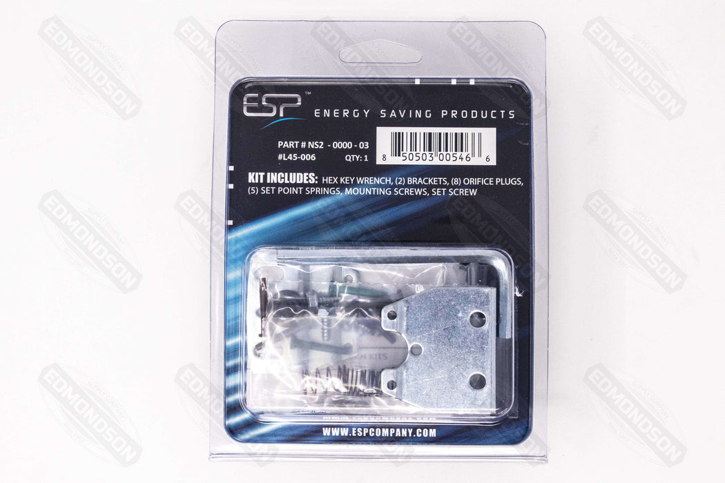ESP NS2-0000-03 Universal Small Footprint Air Pressure Switch - Edmondson Supply