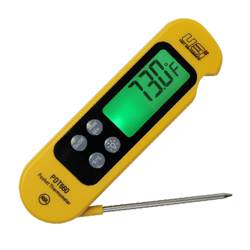 UEI PDT660 Digital Pocket Thermometer Side Fold Out ProbeNSF