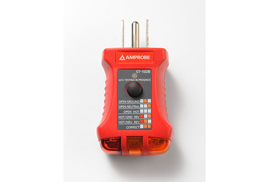 Amprobe ST-102B Receptacle Tester with GFCI - Edmondson Supply