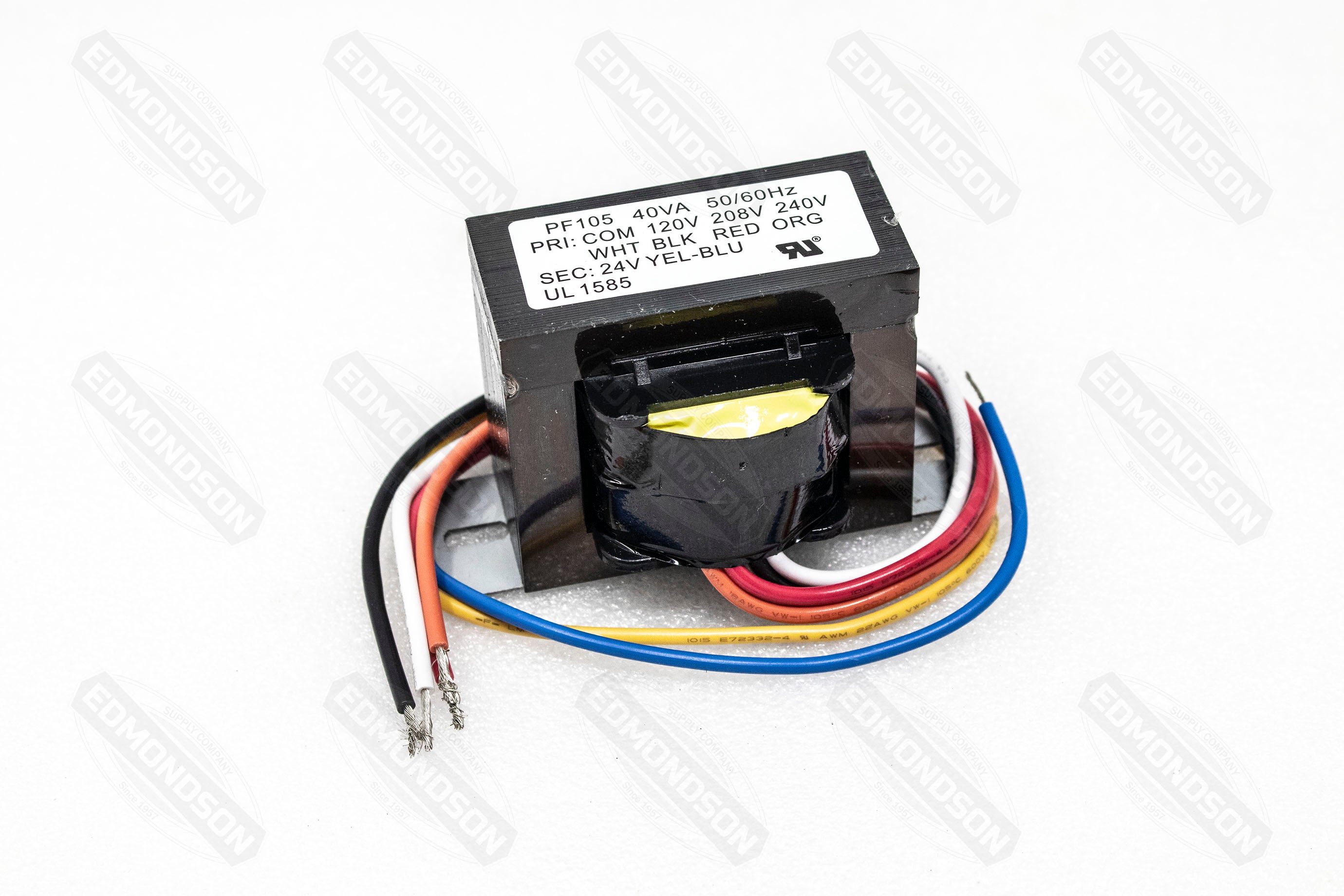 Packard PF105 Foot Mount Transformer, Primary 120/208-240, Secondary 24V, 40VA - Edmondson Supply