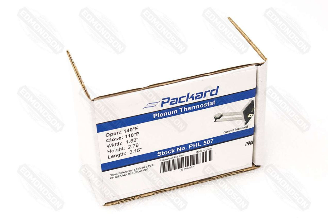 Packard PHL507 Plenum Thermostat, L140-30 - Replacement for York, Bryant - Edmondson Supply