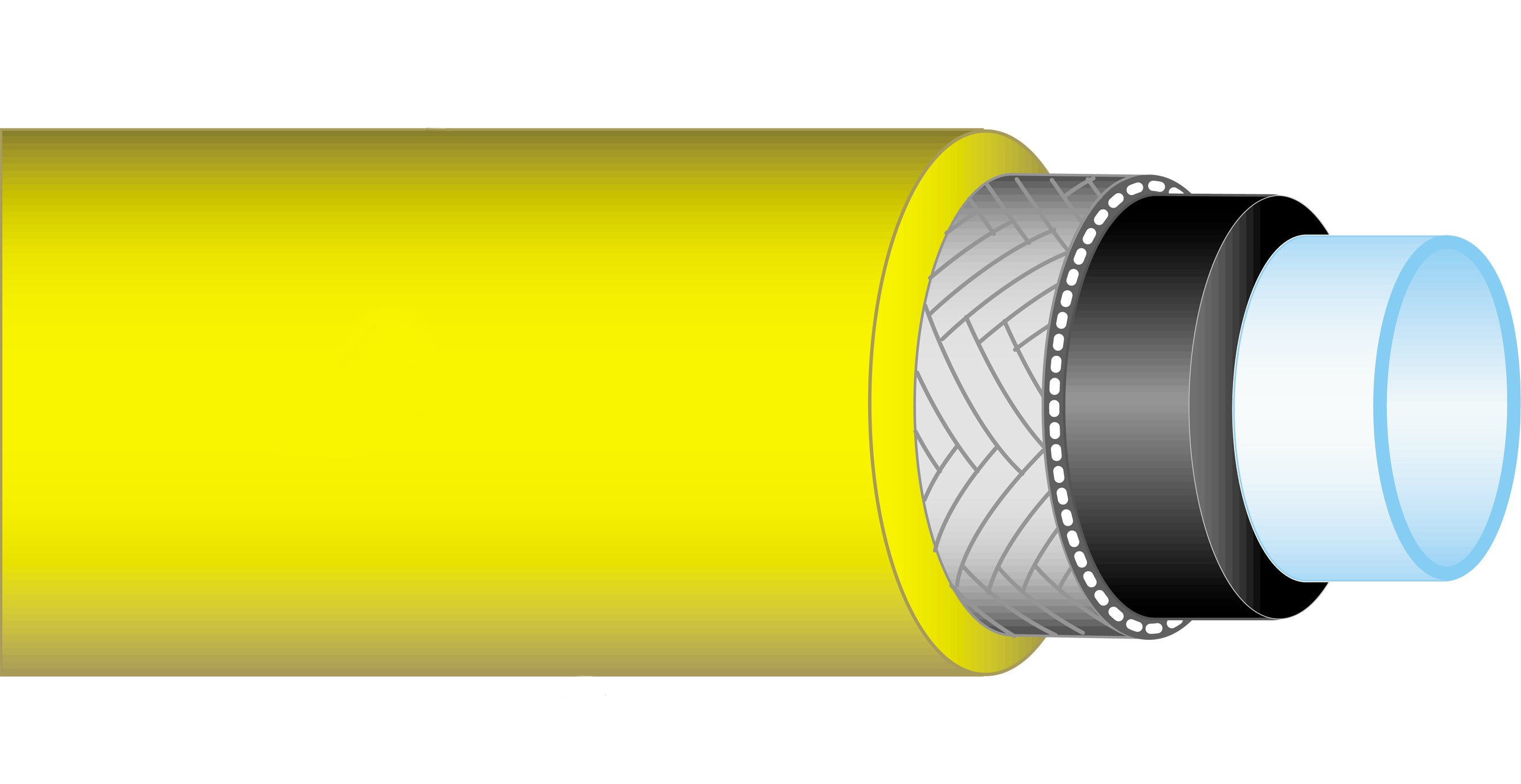 Yellow Jacket 21110 10′, yellow, HAV standard fitting, PLUS II™ 1/4″ Charging Hose - Edmondson Supply