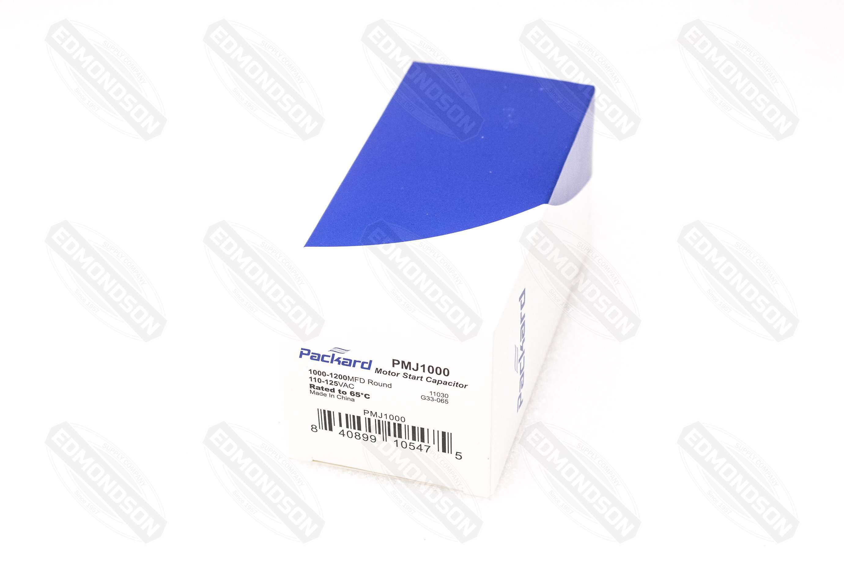 Packard PMJ1000 Motor Start Capacitor 1000-1200 MFD 110-125 VAC - Edmondson Supply
