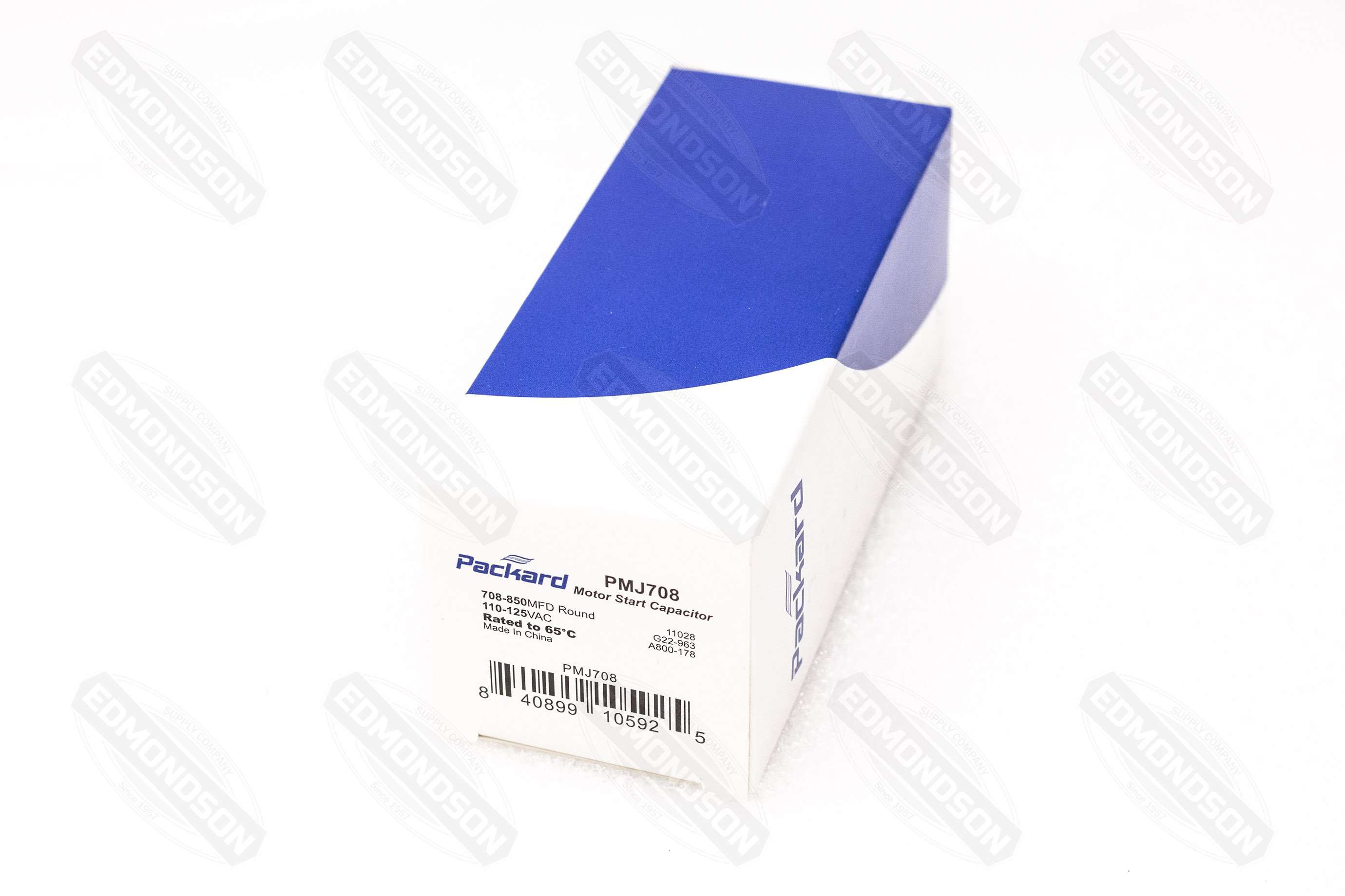 Packard PMJ708 Motor Start Capacitor 708-850 MFD 110-125 VAC - Edmondson Supply