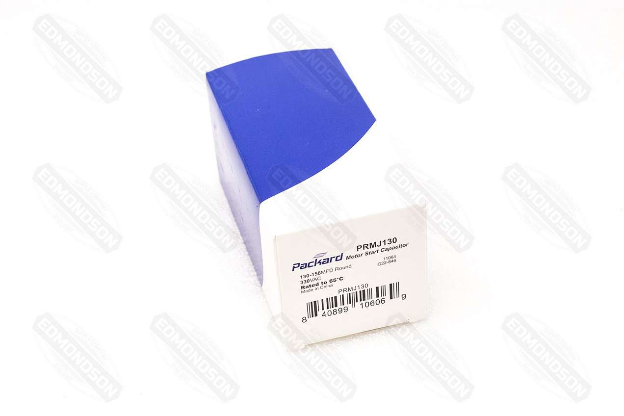 Packard PRMJ130 Motor Start Capacitor 130-158 MFD 330 VAC - Edmondson Supply