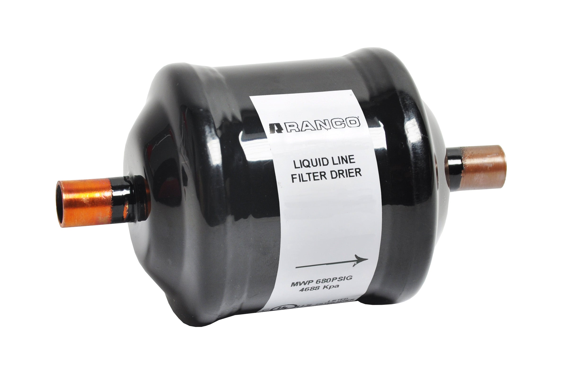 Ranco RBFD-163S 3/8" ODF Sweat Bi-flow Filter Drier, 16 Cubic Inches - Edmondson Supply