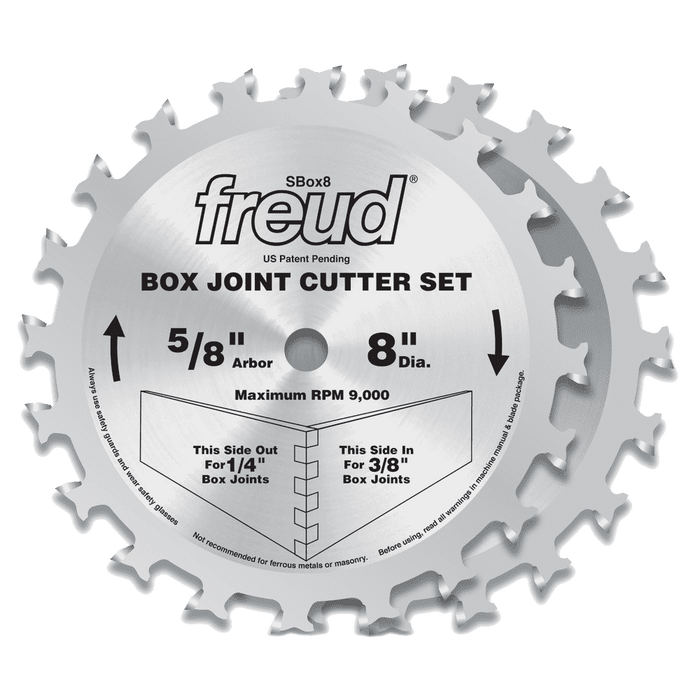 Freud SBOX8 8" Box Joint Cutter Set - Edmondson Supply