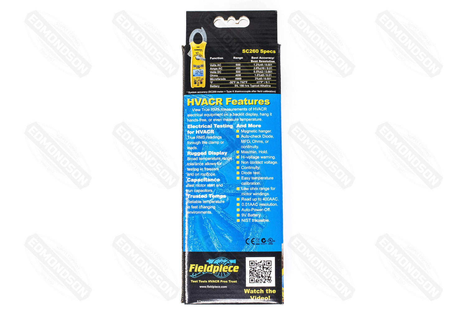 Fieldpiece SC260 Compact Clamp Meter with True RMS - Edmondson Supply