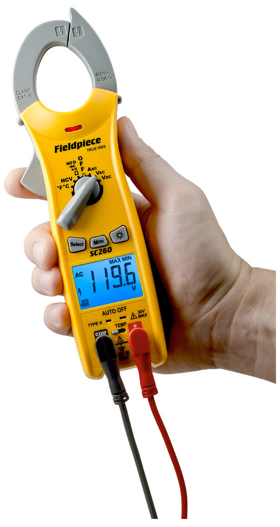Fieldpiece SC260 Compact Clamp Meter with True RMS - Edmondson Supply