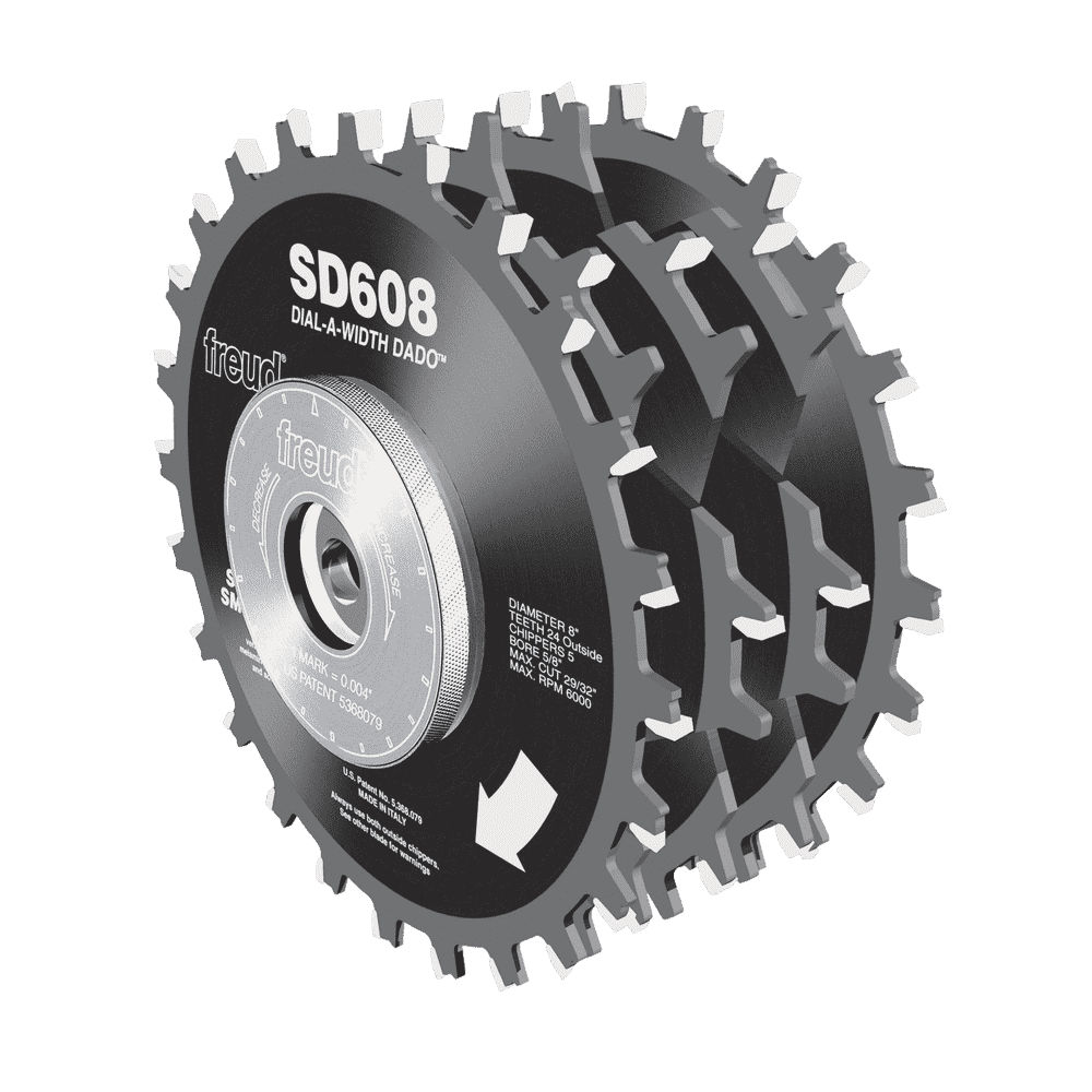 Freud SD608 8" Dial‑A‑Width Stacked Dado Sets - Edmondson Supply
