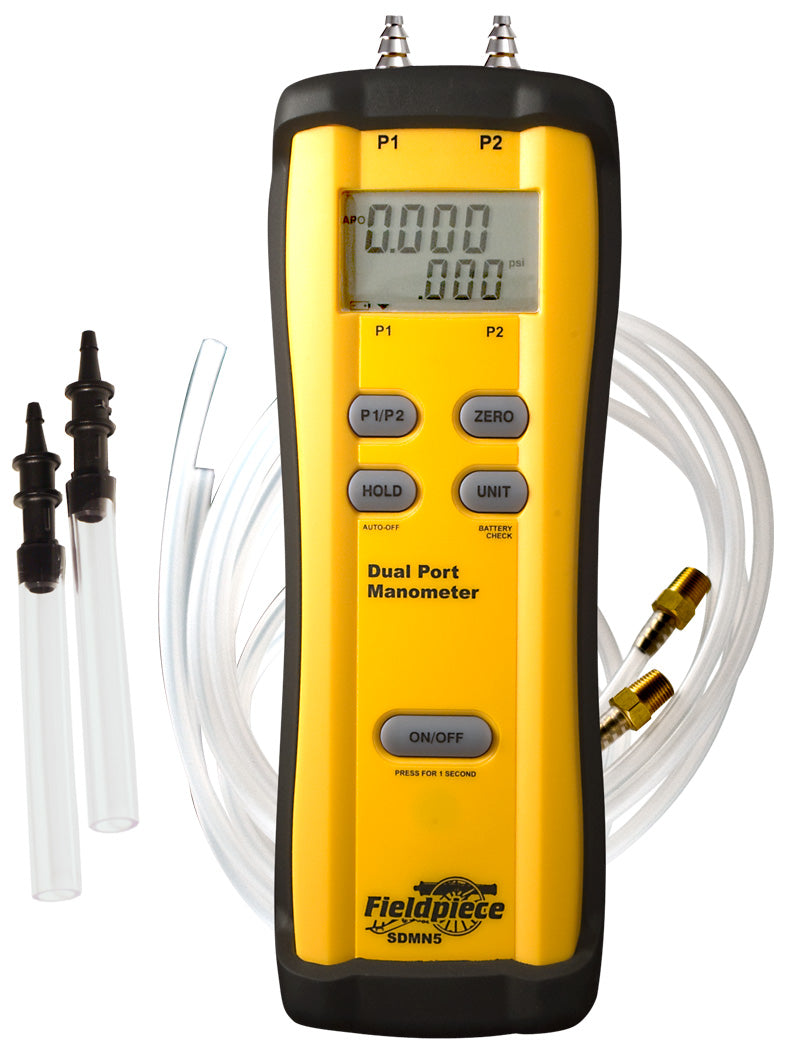 Fieldpiece SDMN5 Dual Port Manometer - Edmondson Supply