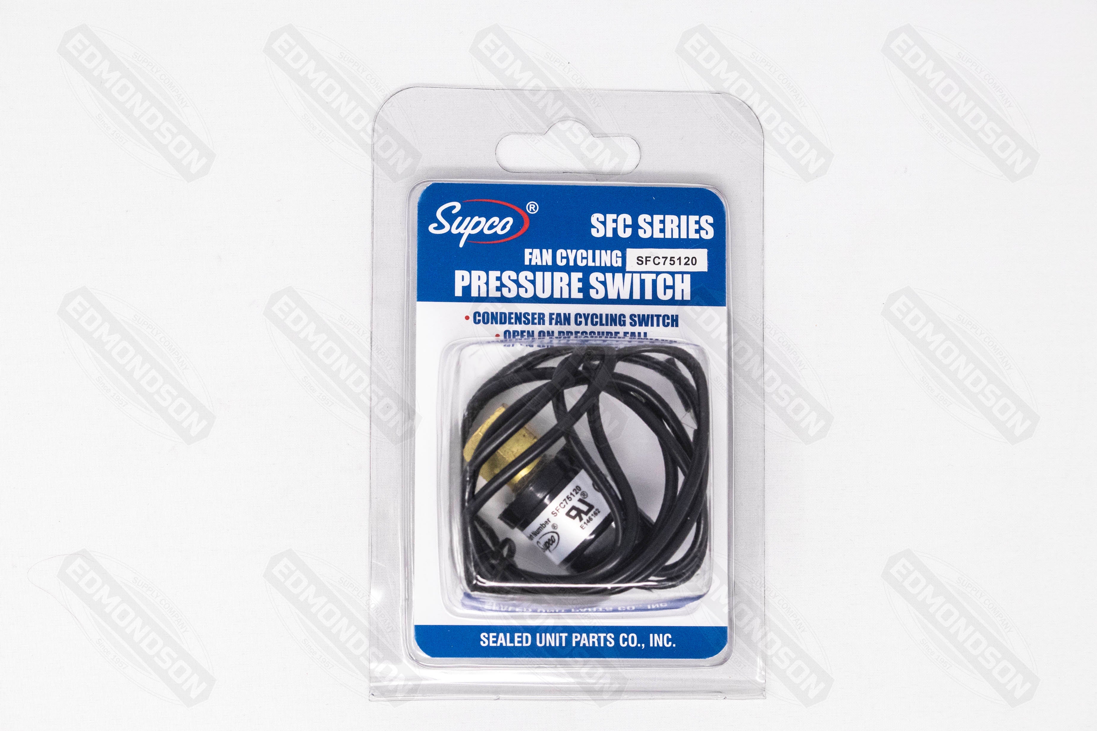 Supco SFC75120 Fan Cycling Pressure Switch, 75-120 PSI - Edmondson Supply