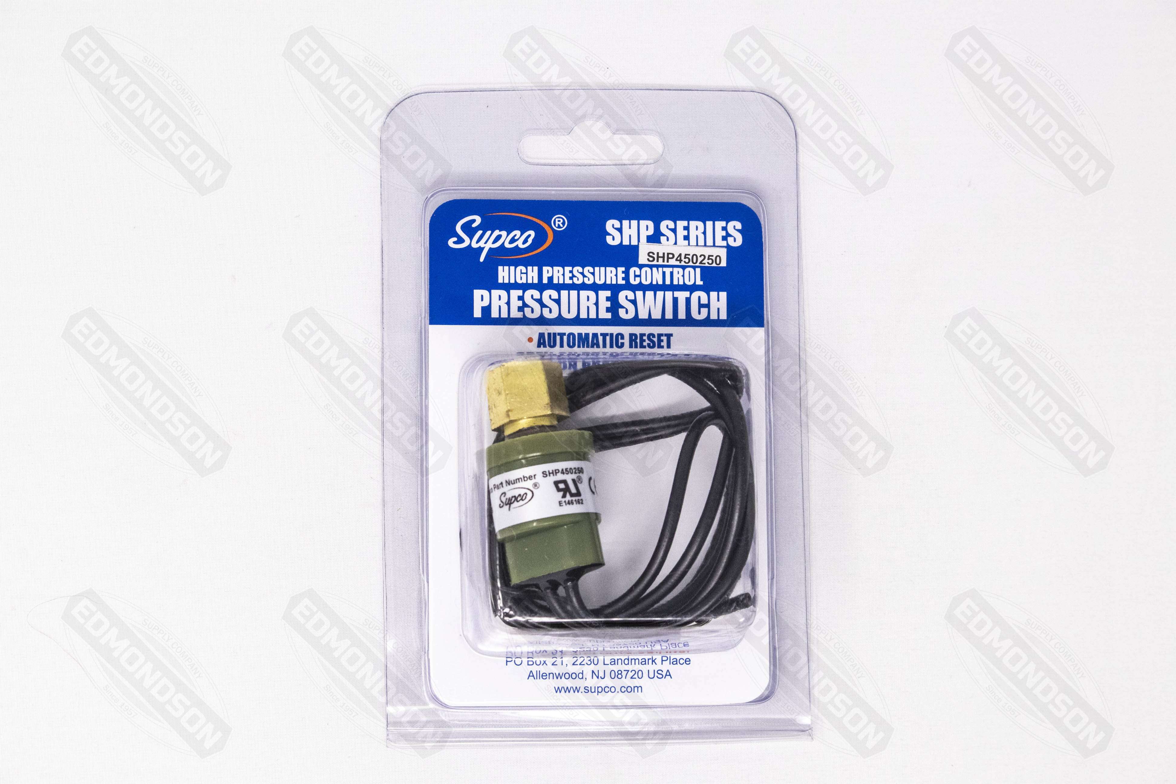 Supco SHP450250 High Pressure Control Switch 450-250 PSI - Edmondson Supply