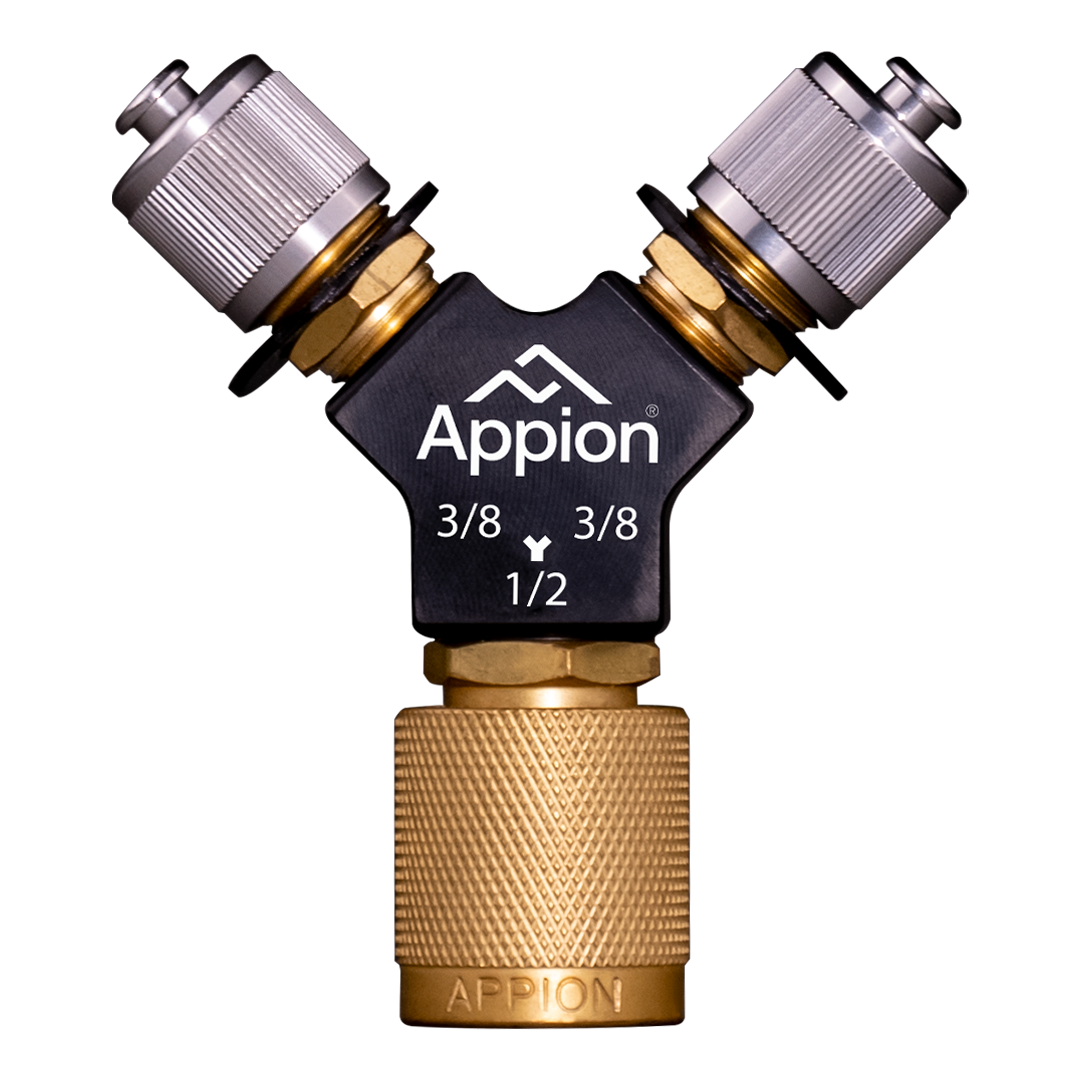 Appion SPDY12 MegaFlow Speed-Y - (2) 3/8in MFL to 1/2in FL - Edmondson Supply