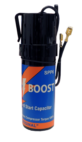 Supco SPP6 SUPER BOOST AC Hard Start Capacitor Kit, 500% Torque Increase - Edmondson Supply