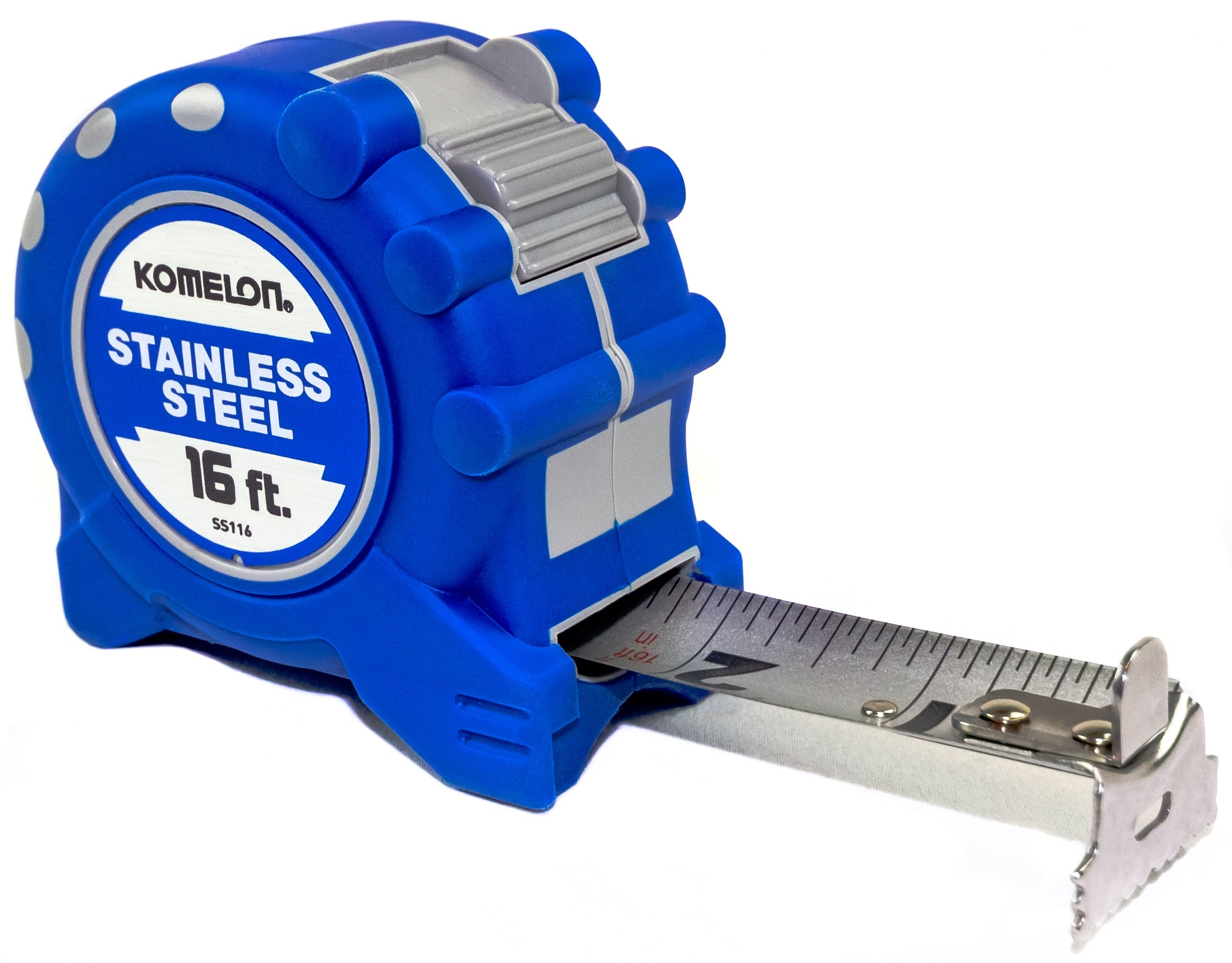 Komelon SS116 16' X 1" Stainless Steel Gripper Tape Measure - Edmondson Supply