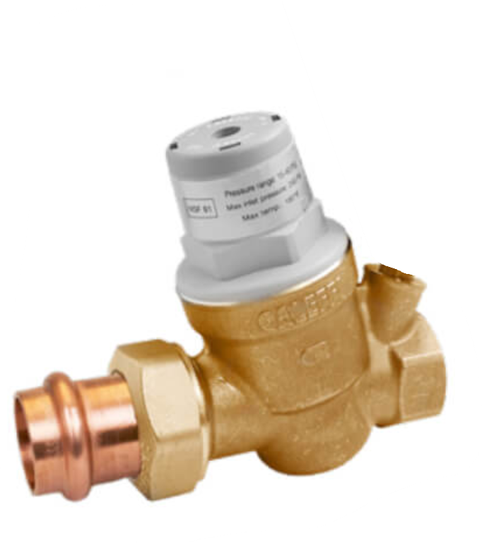 Caleffi 533650HA 3/4" Press Union x FNPT PresCal™ Compact Pressure Reducing Valve w/out Gauge - Edmondson Supply