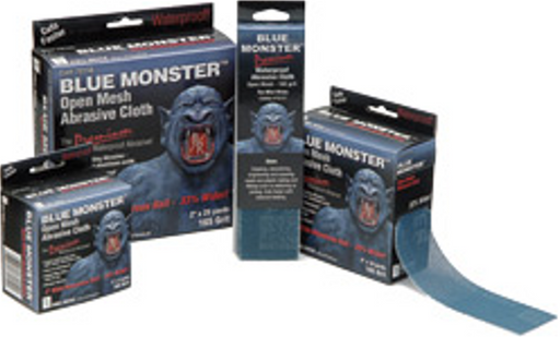 Blue Monster 70154 Aluminum Oxide Open Mesh Abrasive, 2" x 10 yard roll - Edmondson Supply