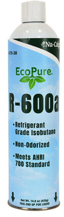 Nu-Calgon 4175-30 EcoPure R600a Refrigerant (Isobutane), 14.8 oz. canister - Edmondson Supply