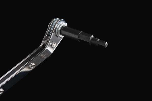 Hilmor 1839043 SWOS Service Wrench - Offset Ratchet 1/4", 3/16", 3/8", 5/16" Sq - Edmondson Supply