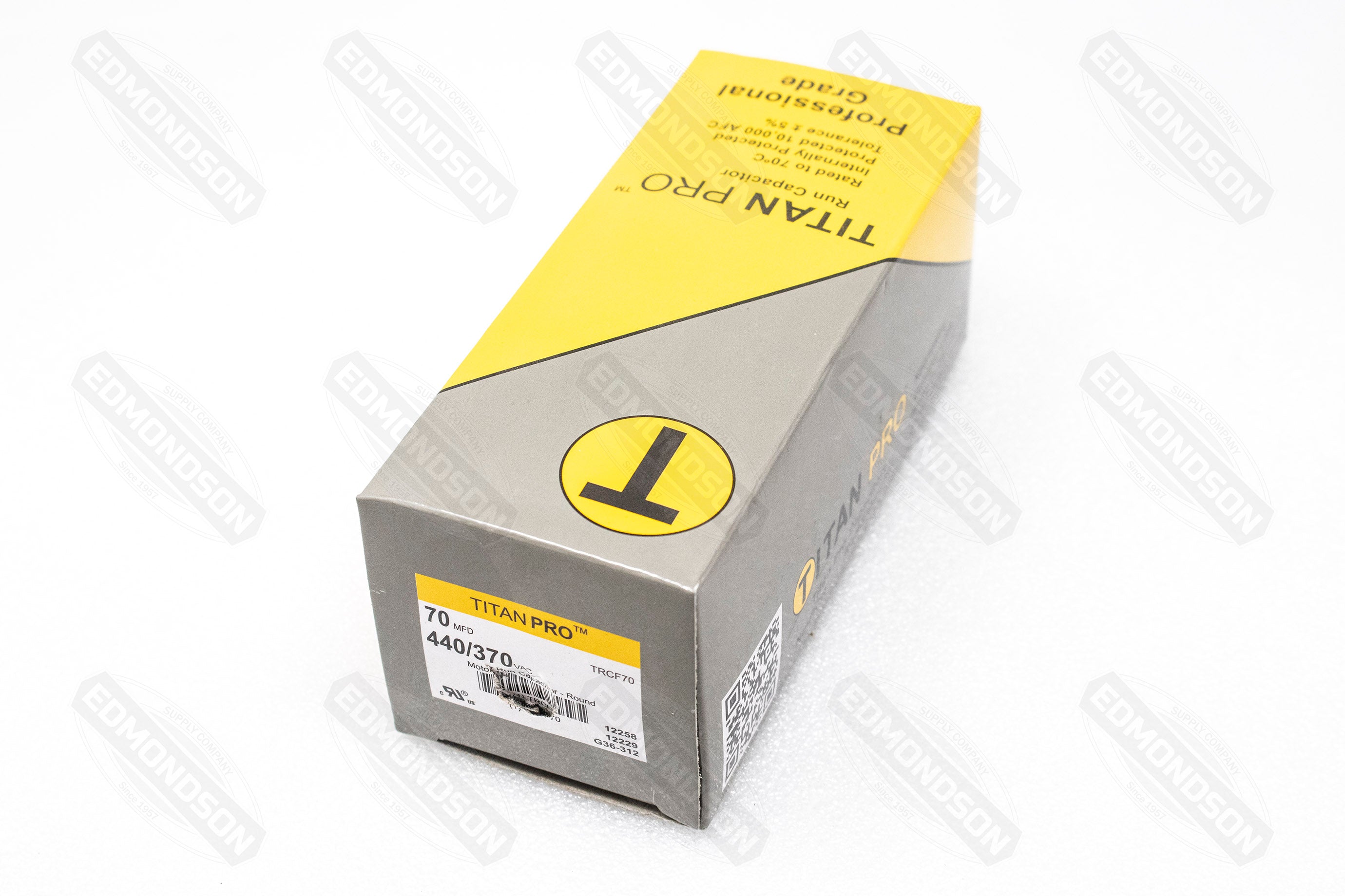 Packard TRCF70 TITAN PRO Run Capacitor 70 MFD 440/370 Volt, Round - Edmondson Supply