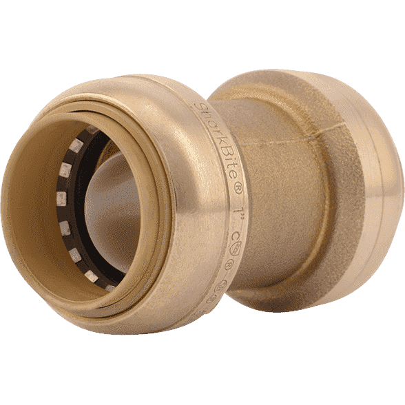 SharkBite U020LF 1" x 1" Brass Push Coupling - Edmondson Supply