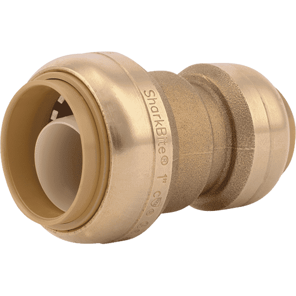 SharkBite U060LF 1" x 3/4" Brass Push Reducing Coupling - Edmondson Supply