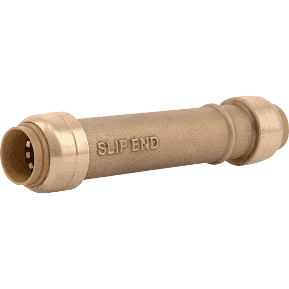 Sharkbite U3008LF 1/2" X 1/2" Brass Push Slip Coupling - Edmondson Supply