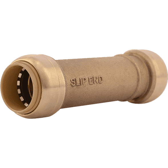 Sharkbite U3016LF 3/4" X 3/4" Brass Push Slip Coupling - Edmondson Supply