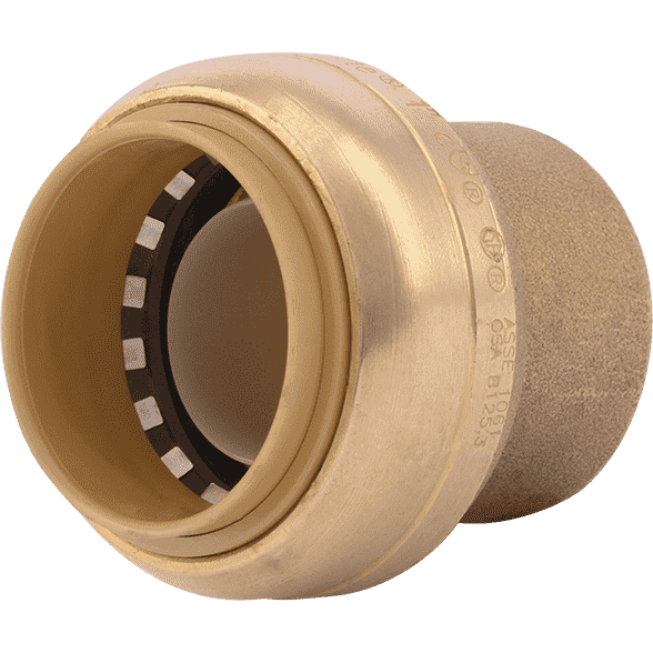 SharkBite U520LF 1" Brass Push Cap - Edmondson Supply