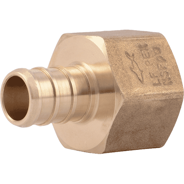 SharkBite UC072LF 1/2" x 1/2" FNPT Brass PEX Crimp Female Connector - Edmondson Supply