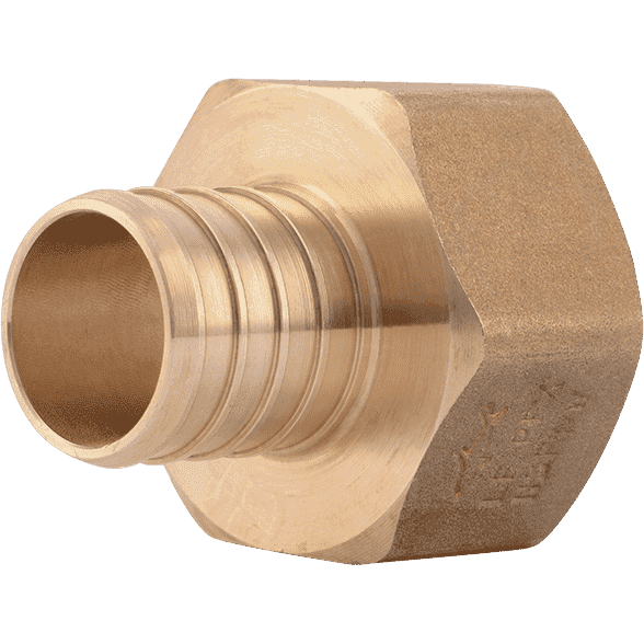 SharkBite UC094LF 1" x 1" FNPT Brass PEX Crimp Female Connector - Edmondson Supply