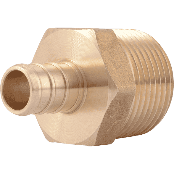 SharkBite UC116LF 1/2" x 3/4" MNPT Brass PEX Crimp Male Connector - Edmondson Supply