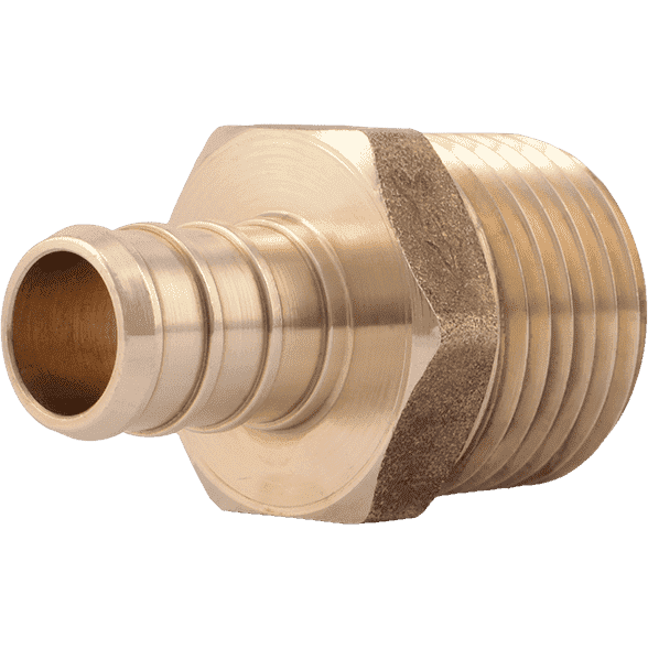 SharkBite UC120LF 1/2" x 1/2" MNPT Brass PEX Crimp Male Connector - Edmondson Supply