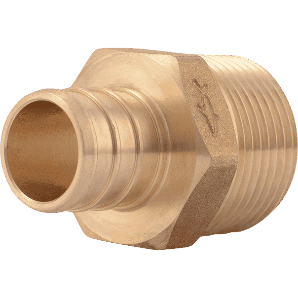 SharkBite UC134LF 3/4" x 3/4" MNPT Brass PEX Crimp Male Connector - Edmondson Supply
