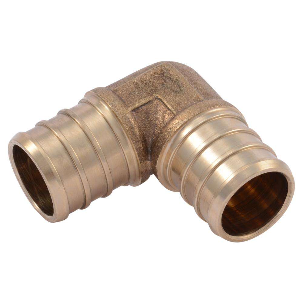 SharkBite UC256LF 3/4" x 3/4" Brass PEX Crimp 90° Elbow - Edmondson Supply