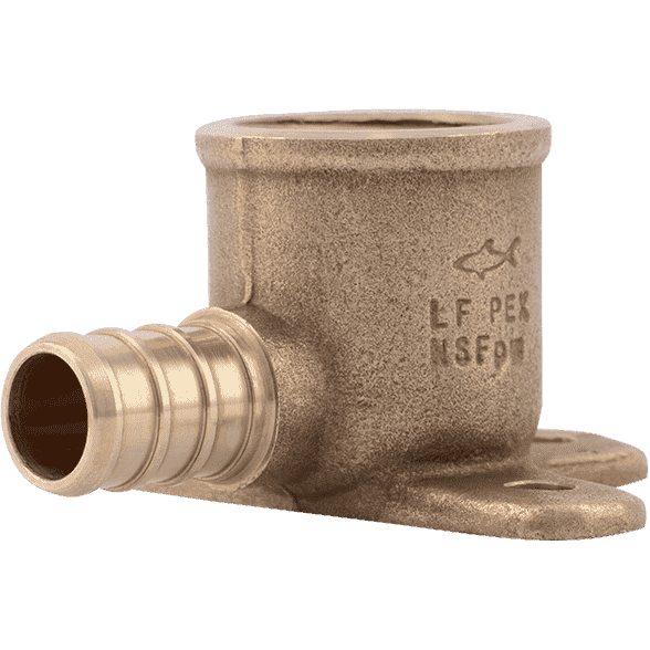 SharkBite UC334LF 1/2" x 1/2" Brass PEX Crimp Drop-Ear Elbow - Edmondson Supply