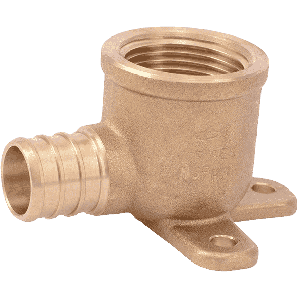 SharkBite UC340LF 3/4" x 3/4" Brass PEX Crimp Drop-Ear Elbow - Edmondson Supply