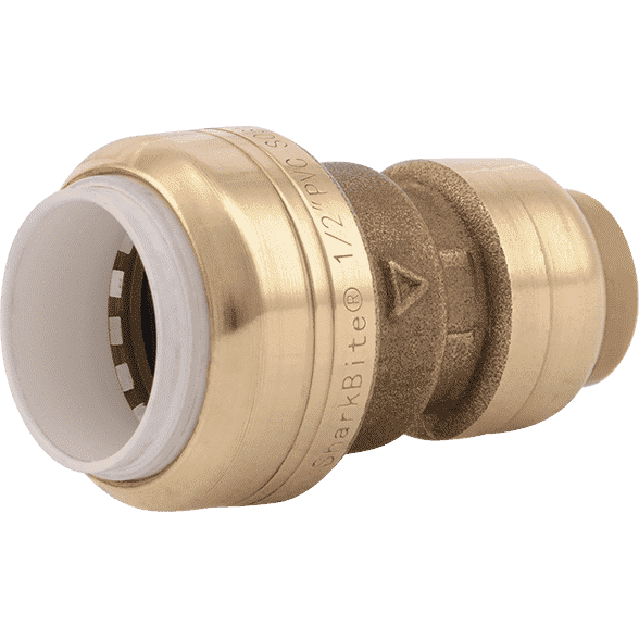 SharkBite UIP4008 1/2" CTS x 1/2" PVC Transition Coupling - Edmondson Supply