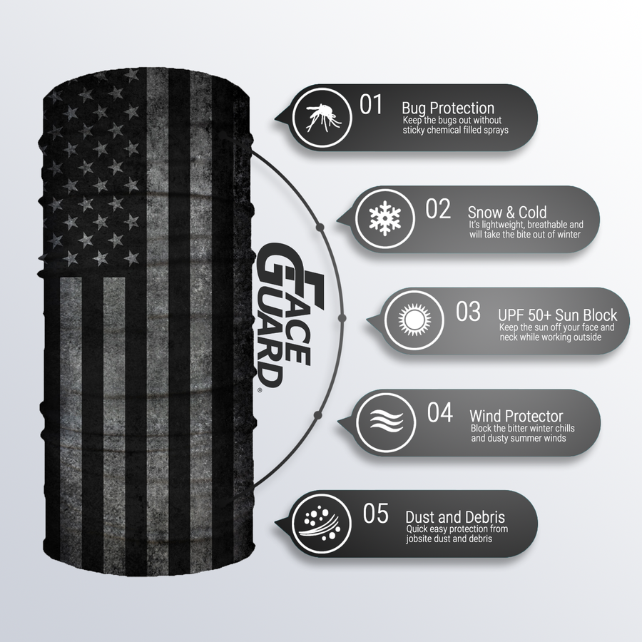 John Boy USA-BLK Face Guard - Edmondson Supply