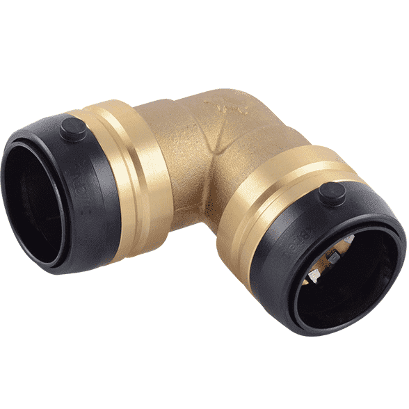 SharkBite UXL0235 1-1/4" x 1-1/4" Brass Push 90° Elbow - Edmondson Supply