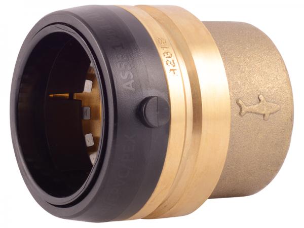 Sharkbite UXL0441 1-1/2" Brass Push Cap End Cap - Edmondson Supply