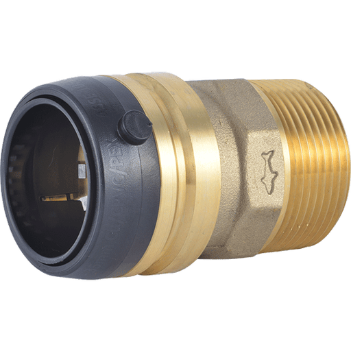 Sharkbite UXL113532M  1-1/4" x 1-1/4" MNPT Brass Push Male Adapter - Edmondson Supply