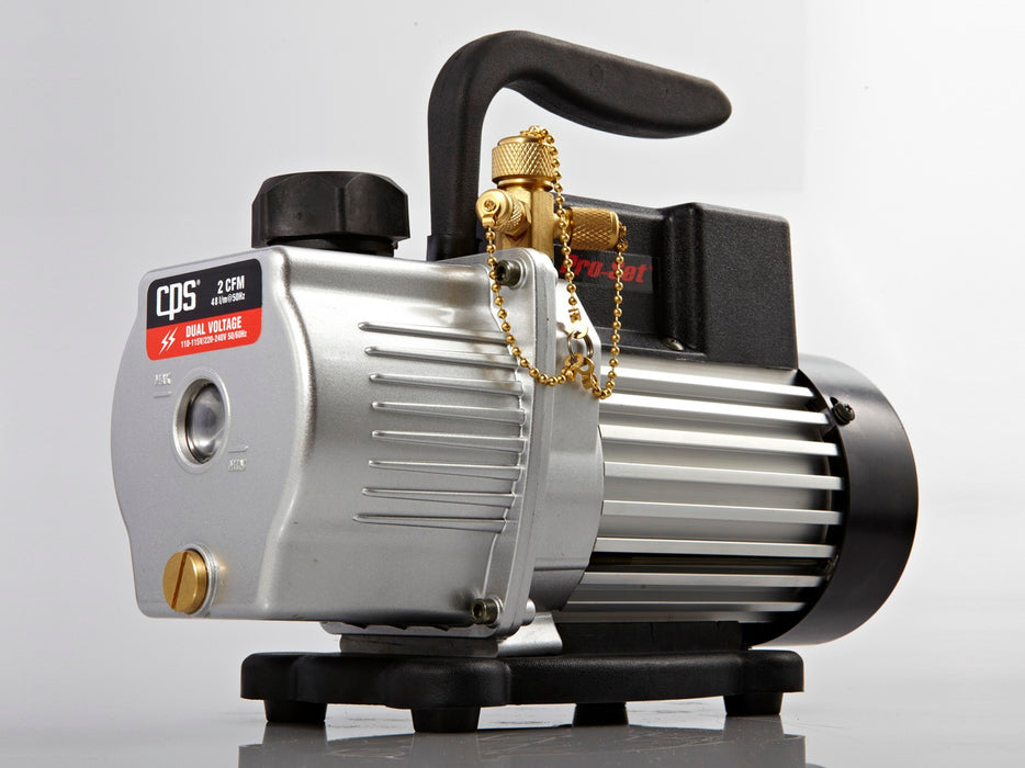 CPS Products VP2S Pro-Set® 2 CFM Single-Stage Dual Voltage Vacuum Pump