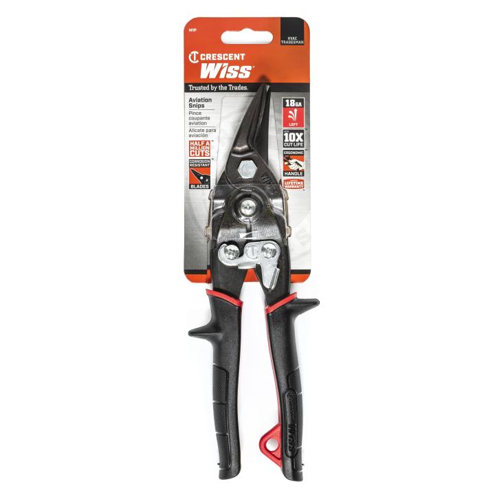 Crescent Wiss M1P 9-3/4" Compound Action Straight and Left Aviation Snips - Edmondson Supply