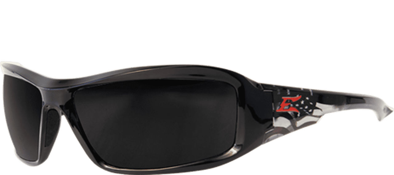 Edge Eyewear XB116-P1 Brazeau Patriot 1 - Black & American Flag/Smoke - Edmondson Supply