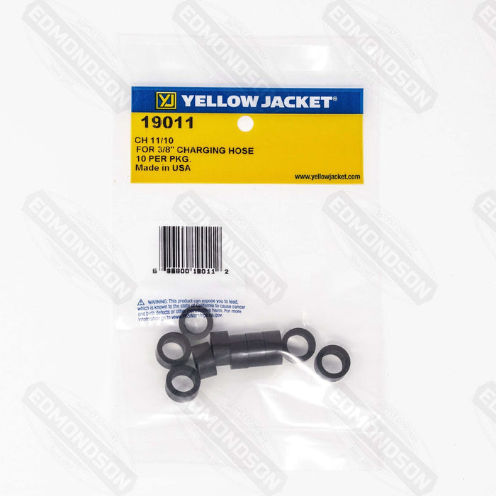 Yellow Jacket 19011 3/8" Replacement Gasket for Refrigeration Hoses - 10-Pack - Edmondson Supply