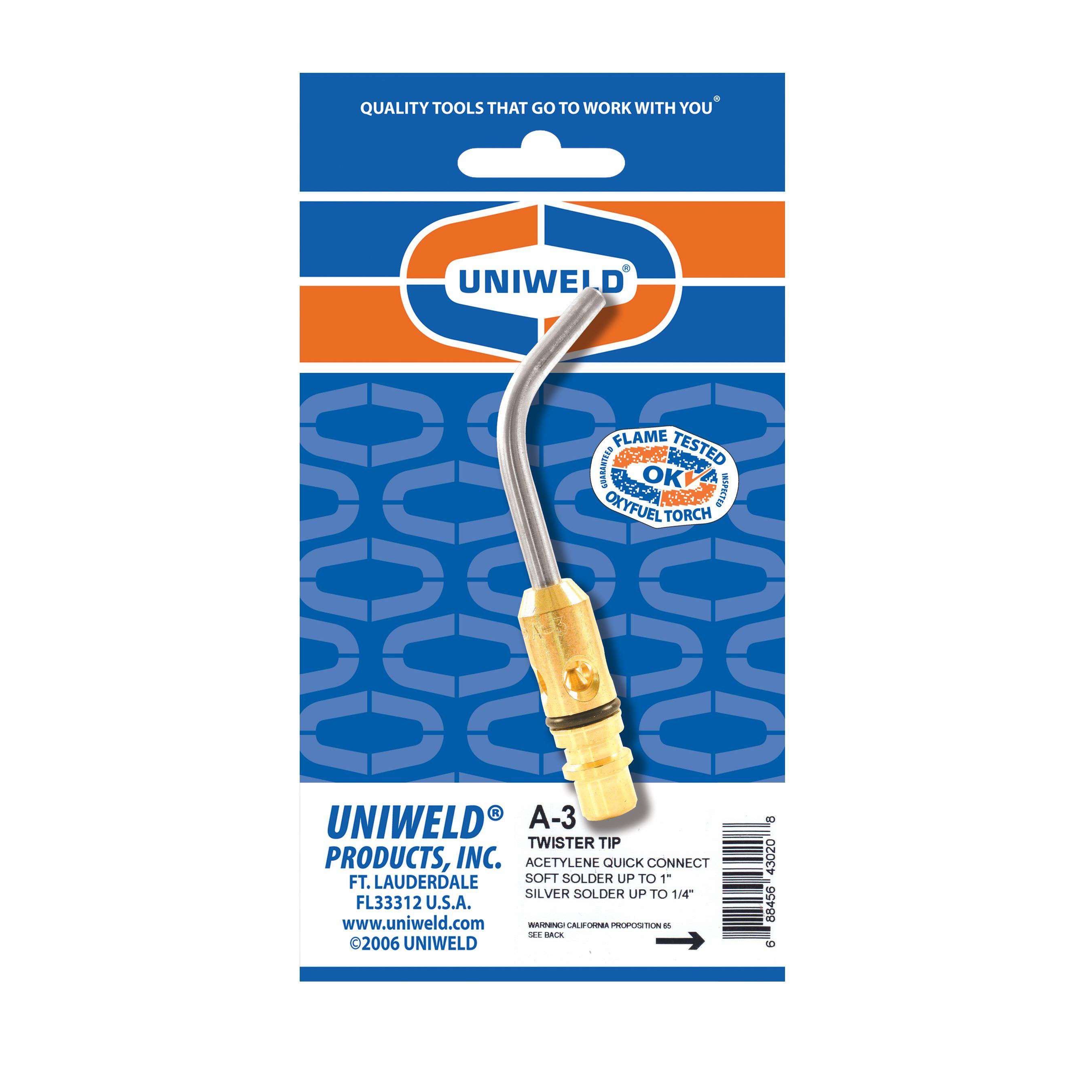 Uniweld A-3 Twister® Air/Acetylene Swirl Combustion Torch Tip - Edmondson Supply